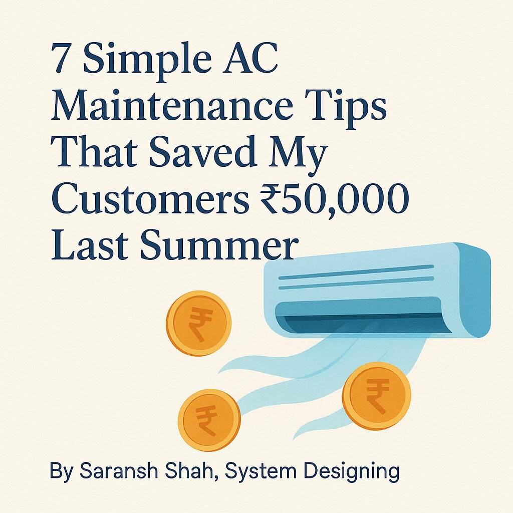 AC Maintenance and Filter Cleaning - Save money on electricity bills